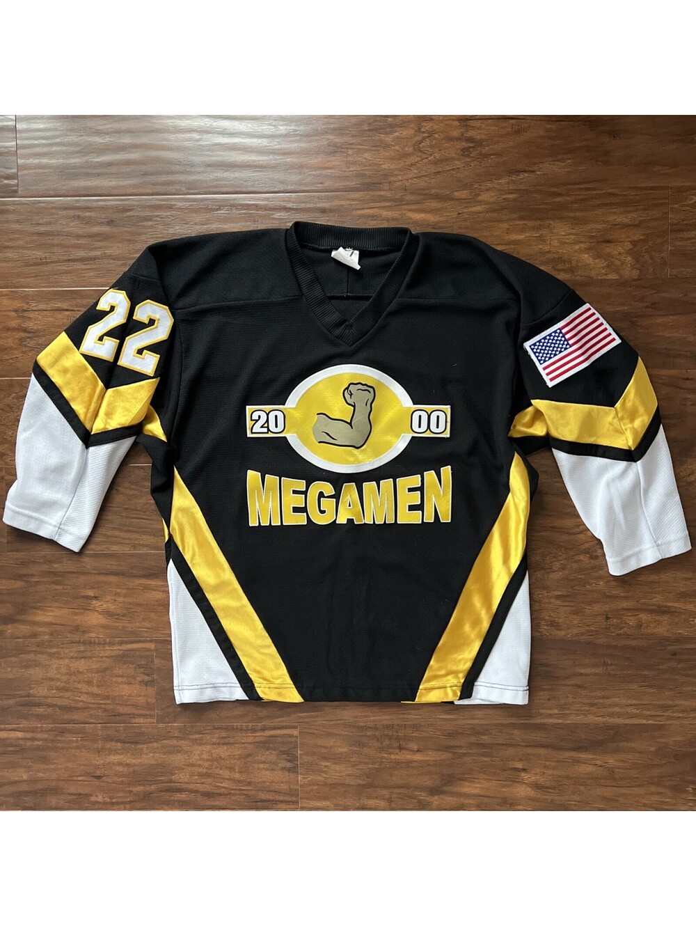 Megamen Jersey Embroidered Jersey #22 Sciarrino Youth XL Muscle Jersey